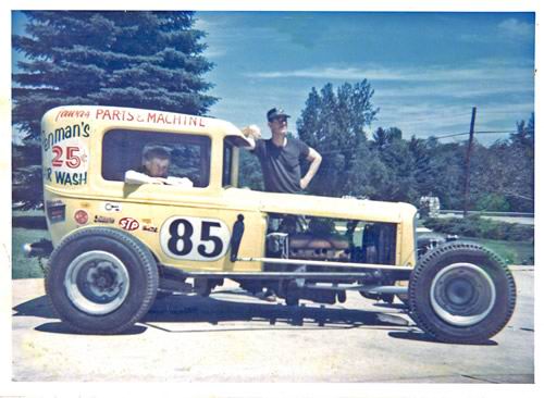 Whittemore Speedway - Ronnie Lutes With Father Al